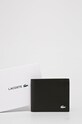 Lacoste - Kožená peňaženka hnedá NH1112FG