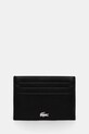 Lacoste - Δερμάτινο πορτοφόλι μαύρο NH1346FG