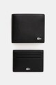 Lacoste - Portfel skórzany NH2505FG czarny NH2505FG