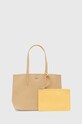 Lacoste obojstranná kabelka imitácia kože béžová NF2142AA