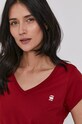 G-Star T-shirt D04434.2757 bordowy D04434.2757