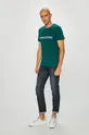 Calvin Klein Jeans - Pánske tričko tyrkysová