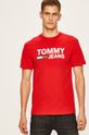 červená Tommy Jeans - Pánske tričko Pánsky