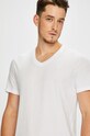 Mustang - Pánske tričko (2-pak) jednofarebný biela 1006170.2045