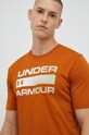 Under Armour t-shirt treningowy Team Issue Wordmark pomarańczowy 1329582
