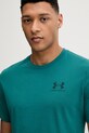 Тениска за трениране Under Armour SPORTSTYLE LEFT CHEST зелен 1326799