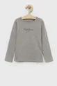 szary Pepe Jeans longsleeve dziecięcy Hana Dziewczęcy