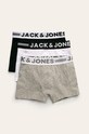 Jack & Jones - Dětské boxerky (3-pack) přiléhavé boxerky šedá 12149293