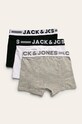 Jack & Jones - Dětské boxerky (3-pack) 12149293 šedá AA00
