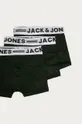 Jack & Jones - Παιδικά μποξεράκια (3-pack) μαύρο