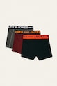 Jack & Jones - Boxeri copii 128-164 cm (3-pack) 12149294 gri AA00