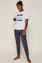 Undiz - Tricou de pijama Cindereliz tricotaj alb 651127001