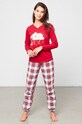Îmbrăcăminte Etam pantaloni de pijama Cozy 651406464 rosu