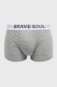 Brave Soul - Boxeri (3 pack) Materialul de baza: 96% Bumbac, 4% Elastan Finisaj: 24% Elastan, 76% Poliester