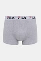 Fila bokserki dopasowane męskie z bawełną 2-pack FU5016/2 szary AA00