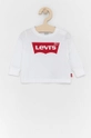 белый Levi's - Детский лонгслив 62-98 см. Для мальчиков