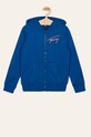 Tommy Hilfiger - Detská mikina 128-176 cm s kapucňou modrá KB0KB05072