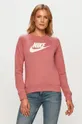 ružová Nike Sportswear - Mikina Dámsky