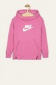 Nike Kids - Bluza copii 122-166 cm print roz BV2717