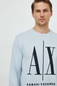 Armani Exchange bluza niebieski 8NZMPA.ZJ1ZZ