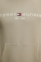 Tommy Hilfiger суичър с качулка мъжки с памук зелен MW0MW11599