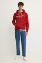 Tommy Hilfiger bluza MW0MW11599 burgundia SS25
