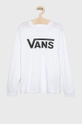 Vans otroški longsleeve 122-174 cm bela