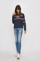 Pepe Jeans - Tričko s dlouhým rukávem PL504157 námořnická modř AW19