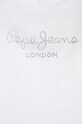 Dziewczynka Pepe Jeans longsleeve bawełniany dziecięcy PG502319 biały