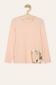 Calvin Klein Jeans - Detské tričko s dlhým rukávom 116-176 cm s elastanom ružová IG0IG00305
