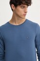 Tommy Hilfiger longsleeve niebieski MW0MW10804