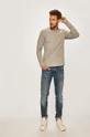 Pierre Cardin - Pánske tričko s dlhým rukávom sivá
