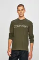 zelená Calvin Klein - Pánske tričko s dlhým rukávom