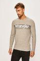svetlosivá Wrangler - Pánske tričko s dlhým rukávom Pánsky