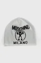 grafitová Vlněný klobouk Moschino Dámský