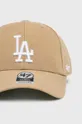 47brand - Czapka MLB Los Angeles Dodgers 85 % Akryl, 15 % Wełna
