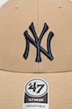 47 brand - Καπέλο MLB New York Yankees B.MVP17WBV.KHA μπεζ AW19