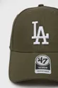 47 brand - Čiapka MLB Los Angeles Dodgers zelená