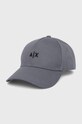Čiapka Armani Exchange bavlna sivá 954112.CC571