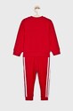 Chlapec adidas Originals - Detská tepláková súprava 104-128 cm ED7729 ED7729 červená