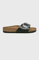 czarny Birkenstock - Klapki Madrid Big Buckle Damski