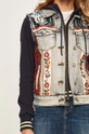 niebieski Desigual - Kurtka jeansowa 19WWED03