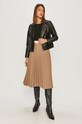 Calvin Klein - Bőrdzseki K20K201429 fekete AW20