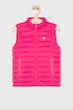 Guess Jeans - Dětská vesta 118-175 cm s podšívkou růžová H93J01.WCAO0