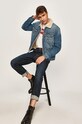 Wrangler - Rifľová bunda modrá W4MSUG10K