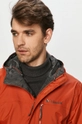 orange Columbia outdoor jacket Pouring Adventure II