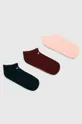 burgundské Converse - Ponožky (3 pak) Dámsky
