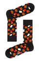 Happy Socks - Ponožky Hamburger dlouhé ponožky černá HAM01.9000.D