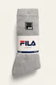 Fila - Ponožky (3-pak) sivá