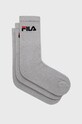 Fila - Skarpetki (3-pack) skarpetki długie szary F9505.D